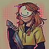 Behindhermask