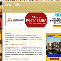 Legal Point | A mouth piece for common man A place of legal knowldge A platform for discussing legal