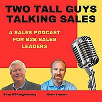 Two Tall Guys Talking Sales