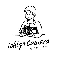 写真と万年筆のイチゴカメラ