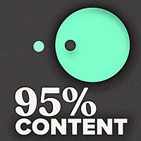 95% Content