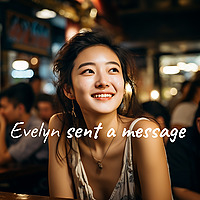 Evelyn sent a message