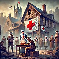 Red Cross Girls in Belgium