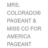 Mrs. Colorado Blog