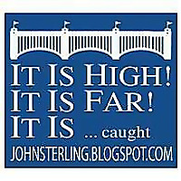 It is high, it is far, it is... caught!
