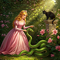 A Snake, A Princess, and A Cat