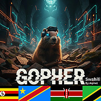 Swahili Afrika Gopher - 🇹🇿🇰🇪🇺🇬🇨🇩🇷🇼🇧🇮