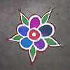 easy rangoli art