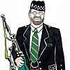 The Happy Bagpiper