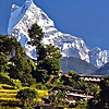Au-dessus du trek de l'Himalaya | Trekking au Népal