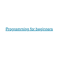 Programming for beginners