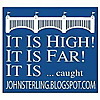 It is high, it is far, it is... caught!