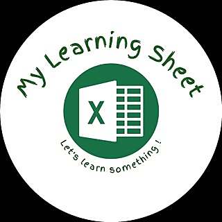 My learning sheet