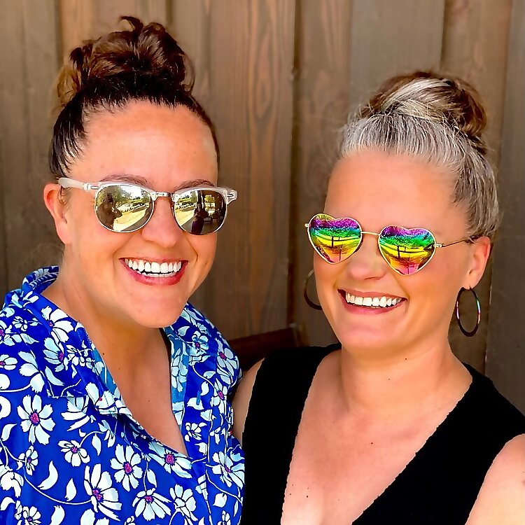 Kathy and Alisha