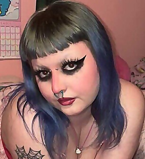 Blue haired baddie